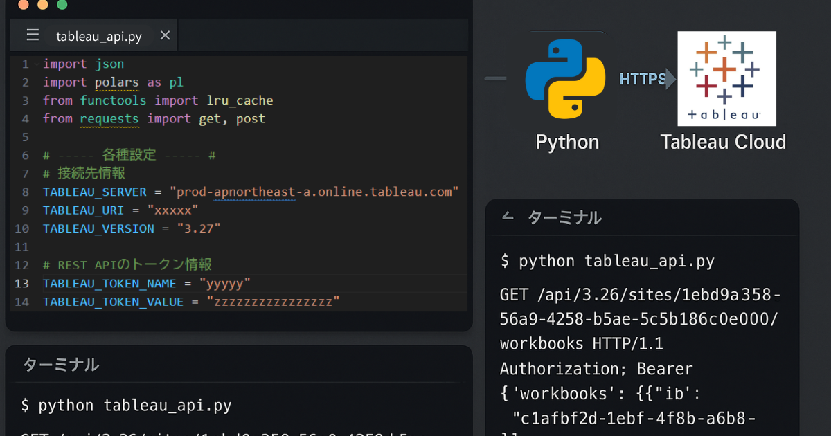 今こそTableau REST APIを触ってみる | keywalker