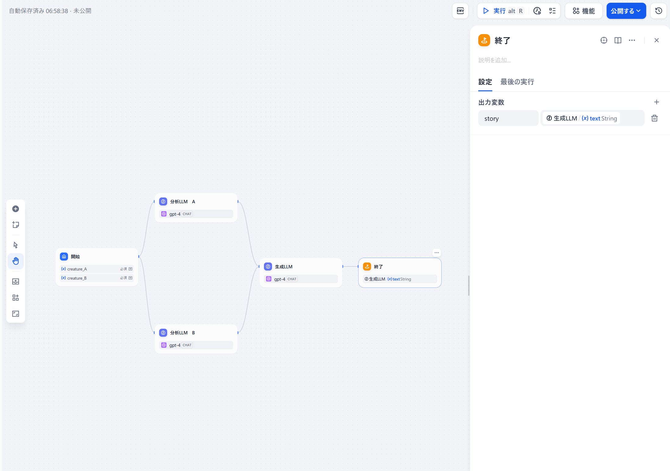 完成したワークフロー全体図