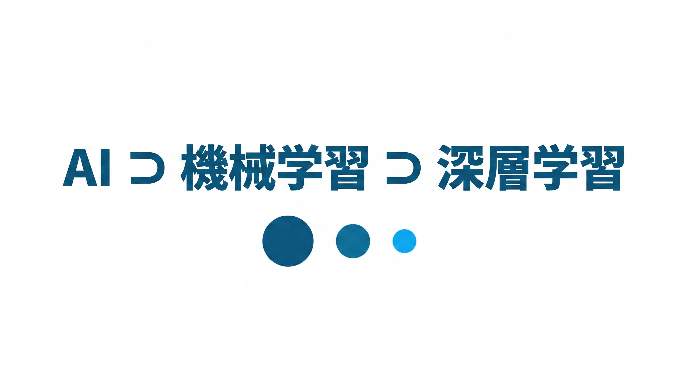 AI・機械学習・深層学習の違いを図解で解説 | keywalker