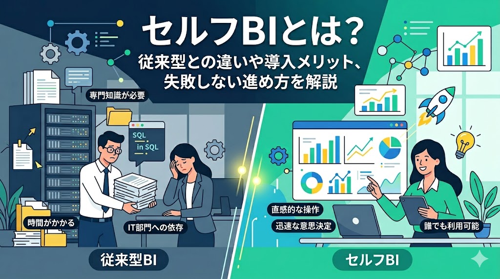 セルフBIとは？従来型BIとの違いやメリット・デメリットを分かりやすく解説