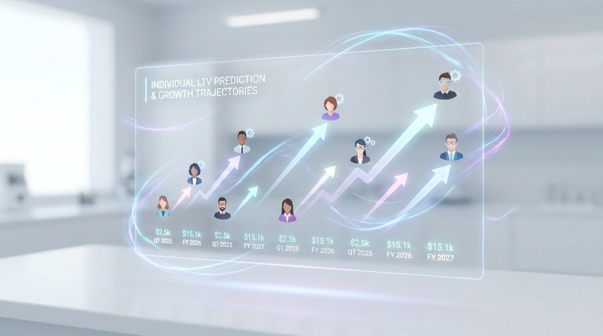 AIによる予測型LTVで顧客ごとの将来価値と成長軌道を予測